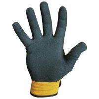 CAT Nylon Handschuhe mit Nitril Beschichtung Gelb