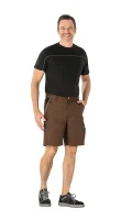 Planam Canvas 320 Shorts braun/schwarz S