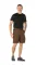 Planam Canvas 320 Shorts braun/schwarz S