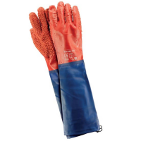 60 CM PVC Gloves Long With Sleeve Arbeitshandschuhe Rubber