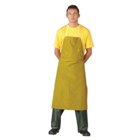 pvc - rubber apron yellow 75 x110 cm