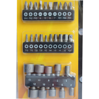 31 pcs Flexible screwdriver with magnetic insert CrV