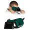 Welding goggles with foldable protection