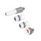 4-teiliges Gartenbrause-Set 1/2" White Line