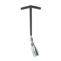 Spark plug wrench with joint T-handle