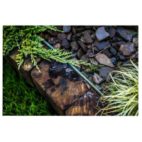 18 meter lawn edge made of plastic in brown or green