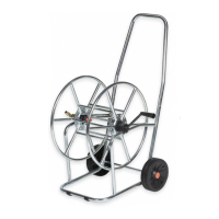Professional hose cart for max. 80m 3/4 inch made of...