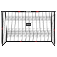DUNLOP Fußballtor 240x160x85 cm – Schwarz-Rot
