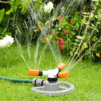WhiteLine 3-Arm Drehsprenger, Kreisregner, Rasensprenger, Sprinkler,...