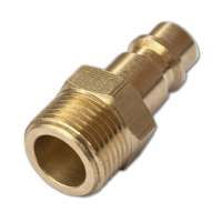 Compressed air coupling external thread with plug nipple...