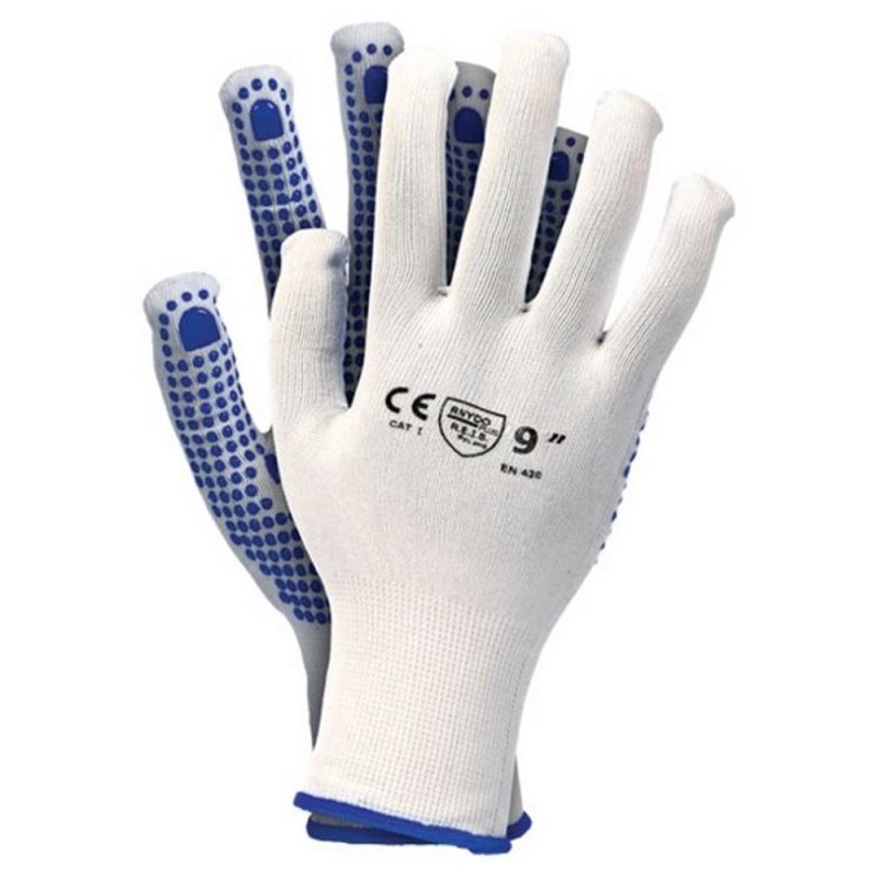 12x Strickhandschuhe PVC-Grip-Noppen Gr 9 Warme Arbeitshandschuhe Handschuhe 