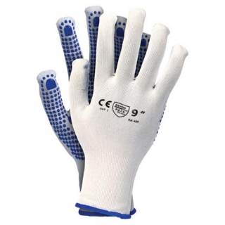 Work gloves, gloves with knobs