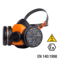 Professional respirator half mask with filters a1, Climax 756