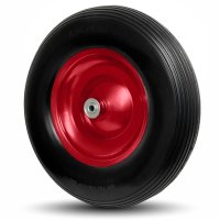 Wheelbarrow wheel with metal rim solid rubber 4.80/4.00-8