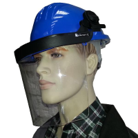 Construction helmet with face protection in different Colours