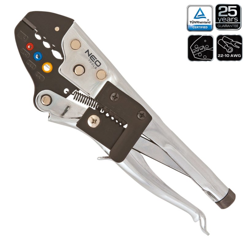 Kabelschuhzange 210 mm Crimpzange Aderendhülsenzange 25 Jahre Garantie