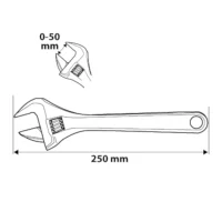 Profi Rollgabelschlüssel Engländer 0-50mm 25 Jahre Garantie