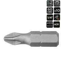 10 Stk. 1/4" Bits PH2X25mm 25 Jahre Garantie