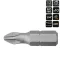 10 Stk. 1/4" Bits PH2X25mm 25 Jahre Garantie