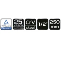 1/2" Vierkant-Steckgriff 250 mm