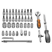 NEO TOOLS Steckschlüsselsatz 1/4", 46-tlg.,...