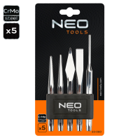5 piece hexagonal professional chisel and centre punch set