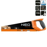 NEO Handsäge 3D 450mm, 7TPI, teflonbeschichtet