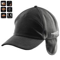 neo Softshell Cap wind- and waterproof with fleece lining
