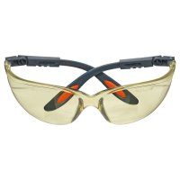 Arbeitsschutzbrille Schutzbrille kratzfest getönt schwarz EN166 