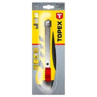ergonomisches cuttermesser 18 mm von topex ansicht in der verpackung