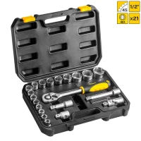 Ratschenkasten-Set 21 tlg. 1/2"