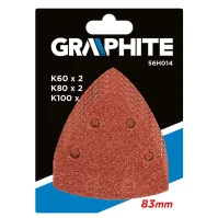 5 Stk. Schleifpapier für Multifunktionswerkzeug, Holz und Metall