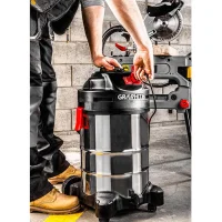 Nass- und Trockensauger, Industriesauger 1500 W, Edelstahltank 30 l