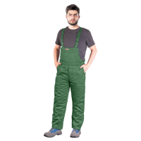 Winter - work dungarees, padded green