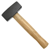 Mallet with wooden handle in different sizes. Sizes