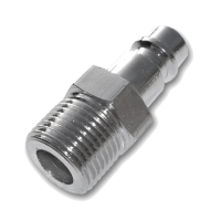 Compressed air coupling male thread with plug nipple...