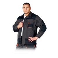 Arbeitsjacke schwarz/orange in versch. Größen