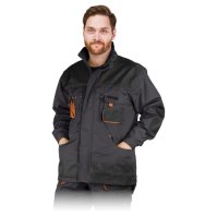 Arbeitsjacke schwarz/orange in versch. Größen