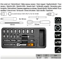 Steckschlüssel-Set Stecknuss Ratsche