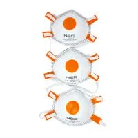 3 Stk. FFP3 Atemschutzmasken mit Ventil