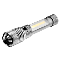 2 in1 magnetic led flashlight with zoom function