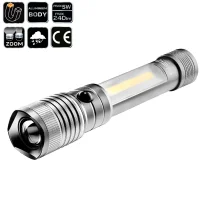 2 in1 magnetische LED Taschenlampe mit Zoomfunktion
