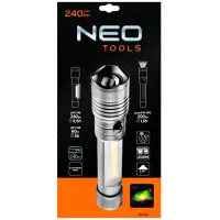 2 in1 magnetische LED Taschenlampe mit Zoomfunktion