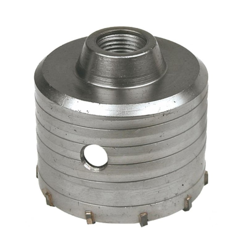 Hartmetall Bohrkrone Ø 70 mm M22 mit SDS-Plus Adapter für Beton Stein 