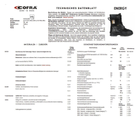 Bottes de protection contre les coupures, Gore-Tex hydrofuge classe 3, Cofra Energy