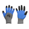Work gloves with soft latex coating