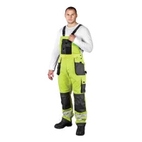 Arbeitslatzhose mit Reflektoren orange, neongelb