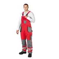 Arbeitslatzhose mit Reflektoren orange, neongelb