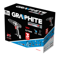 Graphite Battery Impact Drill Energy+, 18v, Li-Ion, without battery