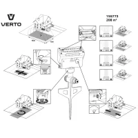 Rasensprenger VERTO 208 m²